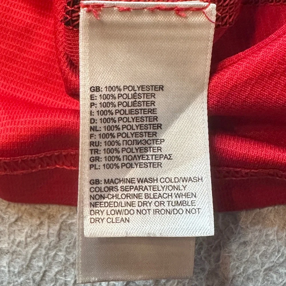 The North Face Pullover Mens LG Red VaporWick Quarter Zip Performance Hiking Top